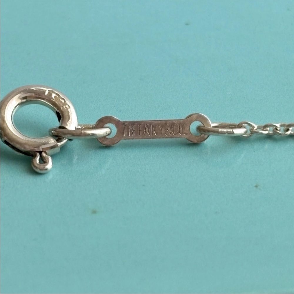 Tiffany & Co. 💯% Auth Infinity Cross Necklace w/Pouch ✨925 Sterling ✨EUC✨ - Picture 7 of 8